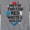 Boys' - Dr. Seuss - Red, White and Blue Fish Long Sleeve Graphic T-Shirt - 2 of 4
