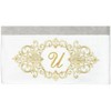 Linum Home Textiles 100% Turkish Cotton MONICA Gold Thread 2PC Embellished Bath Towel Set - 3 of 3