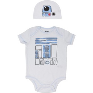 Star Wars The Child Baby Cosplay Bodysuit and Hat Set Newborn to Infant - 1 of 4