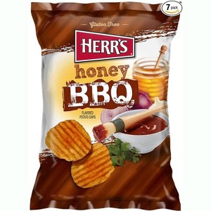 Herrs Honey Bbq Potato Chips - 1 Oz. Bag (Pack Of 7) - 1 of 1