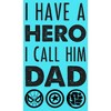 Girl's Marvel Father's Day I Have a Hero I Call Him Dad Crop T-Shirt - 2 of 3
