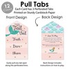Big Dot of Happiness Trading the Tail For A Veil - Mermaid Bachelorette or Bridal Shower Game Pickle Cards - Truth, Dare, Share Pull Tabs - Set of 12 - 3 of 4