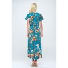 WEST K Women's Georgia Faux Wrap Dress with High-Low Hem and Tie Waist - 3 of 4