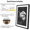 Americanflat 22x28 Poster Frame with Polished Plexiglass - Use as 18x24 Frame with Mat or 22x28 Frame Without Mat - Molding Frame for Wall Display - 4 of 4