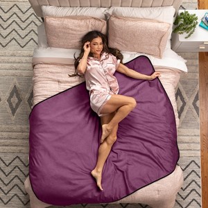 Avana Waterproof Throw Blanket | Protector for People and Pets | Leak Proof Moisture Barrier - Micro-Velvet - 1 of 4