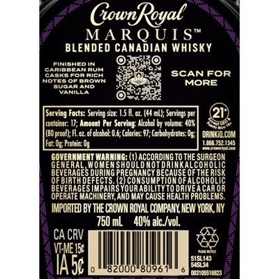 Crown Royal Whiskey Marquis - 750ml Bottle