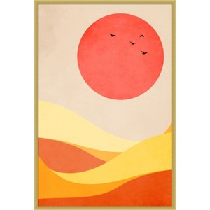 Amanti Art Sweet Harmony by Eins Kubistika Wood Framed Wall Art Print - 1 of 4