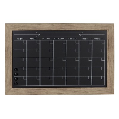 23" x 29" Beatrice Monthly Calendar Black - DesignOvation