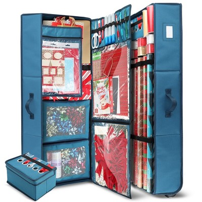 Holiday Hanging Gift Wrap Organizer With 4 Front Pockets - Simplify : Target