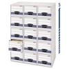 Bankers Box STOR/DRAWER STEEL PLUS Extra Space-Savings Storage Drawers, Letter Files, 14" x 25.5" x 11.5", White/Blue, 6/Carton - 2 of 4