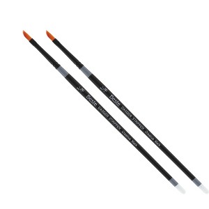 Creative Mark Beste Golden Taklon Dagger Striper 1/8" - 2 Pack Artist Brush, Professional Watercolor Brushes, For Acrylic Painting, Short Handle, - 1 of 4