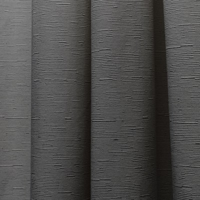 Gunmetal Gray Cotton Blend Light Filtering Grommet Curtain Panels, 52" x 108"