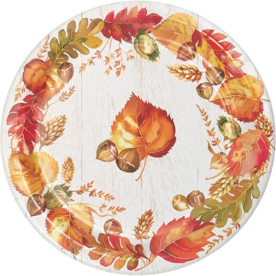 fall paper plates