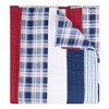 Greenland Home Fashions Nautical Stripes Throw, 100% Cotton Prewashed Quilt, 50"x60", Machine Washable and Durable - 2 of 4