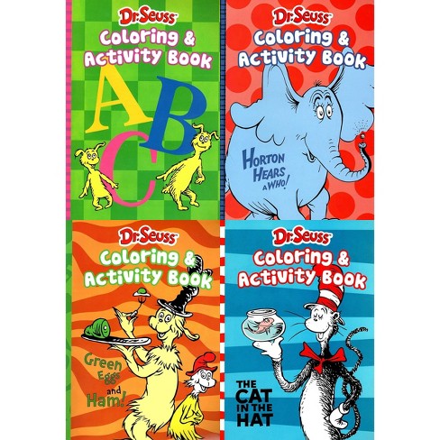 Leap Year Publishing Dr Seuss 4 In 1 Coloring Activity Books Target