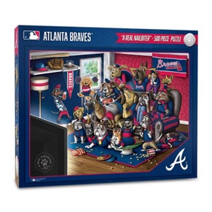 MLB Atlanta Braves Purebred Fans 'A Real Nailbiter' Puzzle - 500pc - 1 of 3