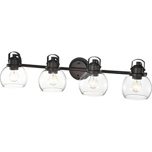 Chloe Lighting Janice Contemporary 4 Light Rubbed Bronze Bath Vanity Fixture 34" Width - 1 of 4