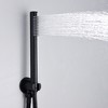 Sumerain Wall Mount Bathtub Faucet with Hand Shower, Matte Black Waterfall Tub Faucet, High Flow - 4 of 4