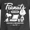 Girls' - Peanuts - Charlie Brown Records Fitted Short Sleeve Graphic T-Shirt - 2 of 4