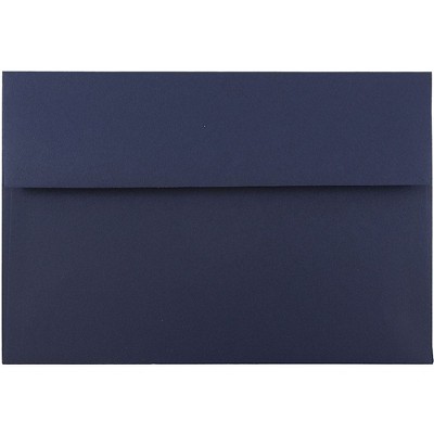 JAM Paper A8 Invitation Envelopes 5.5 x 8.125 Navy Blue LEBA767