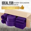 Crown Display 182 Pc Plastic Dinnerware Set: Includes 26 Each of 9''  Plates Disposable, 7'' Dessert Plates, 12oz Cups Napkins & Cutlery - 3 of 4