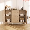 For Dining Room, Living Room 47" Buffet Cabinet, Coffee Bar Cabinet w/2 Doors and 3 Drawers, Buffet Table with Adjustable Shelves - 3 of 4