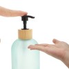 Unique Bargains Cylinder Frosted Soap Dispenser 1 Pc - 3 of 4