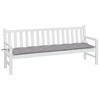 vidaXL Bench Cushion Outdoor Water Repellent Bench Cushion Pad Oxford Fabric - Gray 78.8" x 19.7" x 2.8" - 3 of 4