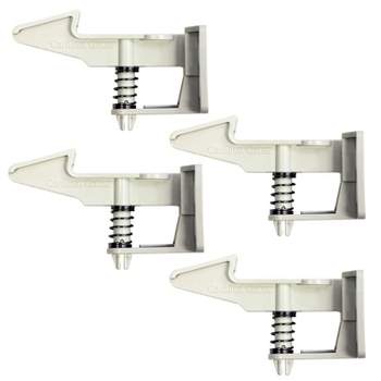 Cardinal Gates 4 Pack Safety Drawer and Cabinet Latches - White