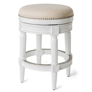 Maven Lane Pullman Backless Swivel Fabric Counter Height Bar Stool - 1 of 4