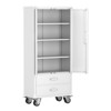 AOBABO 31.5 in. W x 72 in. H x 16.5 in. D Metal Rolling Garage Storage Cabinet with 2-Drawers,Assembly Required - 2 of 4