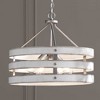 Progress Lighting Gulliver 4-Light Pendant, Galvanized, Open Design, Wood Grained Texture, Canopy Included - 4 of 4