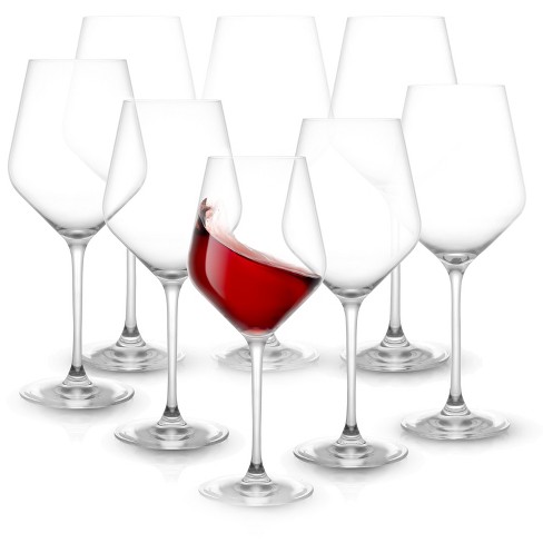 JoyJolt Layla Red Wine Glasses - Set of 8 Italian Wine Glasses European Made - 17 oz - image 1 of 4