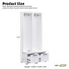 FURNIinspire Hall Trees Elegant Free Standing Hall Tree Set Of 2, Multifunctional Coat Rack Clothes Rack With Drawers, White, 15.7"*31.4"*70.8" - 3 of 4