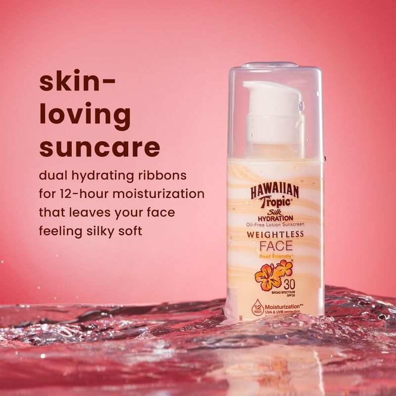 Hawaiian Tropic Silk Hydration Weightless Face Sunscreen - SPF 30 - 1.7oz, 4 of 11
