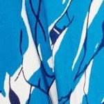 vibrant blue abstract floral