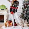 Women's Long Sleeve Turtle Neck Snowman Christmas Sweater Winter Pullover Cozy Knit Top for Holiday Party - 4 of 4