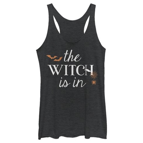 Women's Lost Gods Halloween The Witch Is In Racerback Tank Top - image 1 of 4