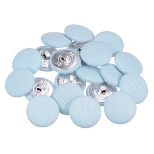 Unique Bargains Metal Shank Round Cloth Covered DIY Sewing Buttons 20 Pcs - 1 of 4