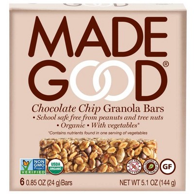 MadeGood Chocolate Chip Granola Bars - 6ct