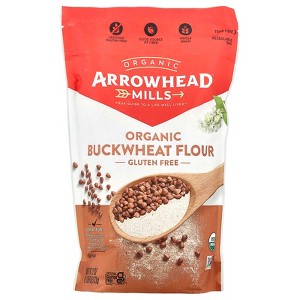 Arrowhead Mills, Organic Buckwheat Flour, Gluten Free, 22 oz - 1 of 2