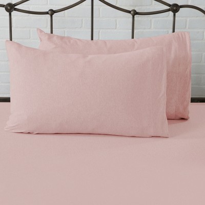 Ultra-Soft Pink Cotton Blend Twin XL Jersey Sheet Set