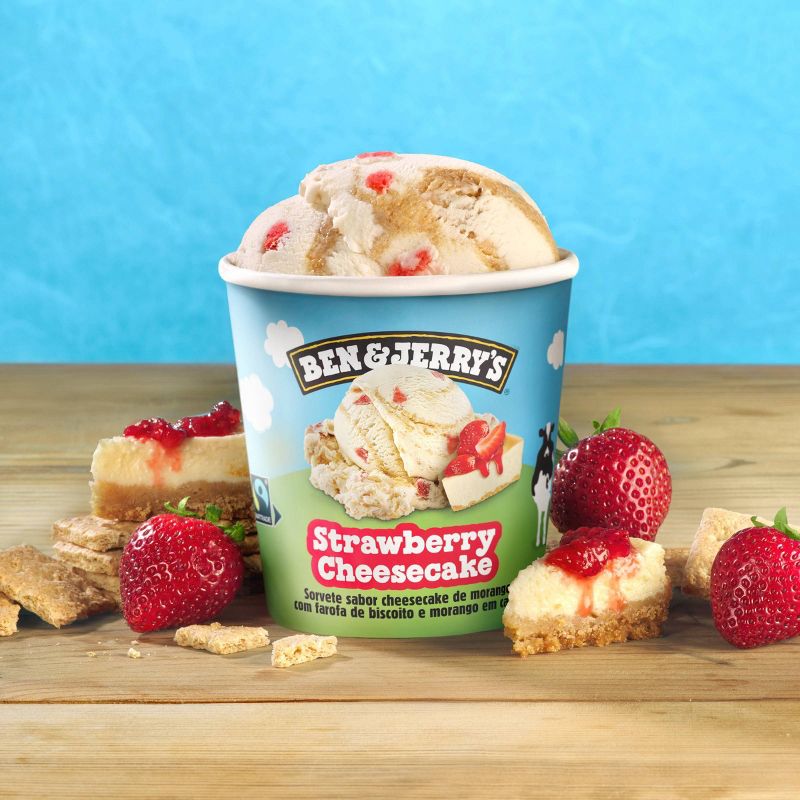 Ben & Jerry's Strawberry Cheesecake Ice Cream - 16oz, 6 of 8