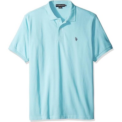 U.S. Polo Assn. Men's Classic Polo Shirt, Two-Button Closure Pique Polo Shirt, Summer Fashion Golf Shirt
