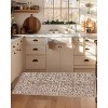 Boho Area Rug,Machine Washable Ultra-Thin Low-Pile Floral Carpet Non-Slip Soft Indoor Rug for Living Room & Bedroom - 2 of 4