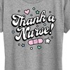 Women's - Instant Message - Thank A Nurse Short Sleeve Graphic T-Shirt - 2 of 4