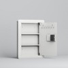 JUJABU 0.56 Cuft Digital Wall Steel Security Safe - White - 2 of 4