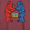 Women's - Rock 'Em Sock 'Em Robots - Rock 'Em Sock 'Em Lightweight French Terry Wide Neck Long Sleeve Shirt - 2 of 4