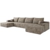 135" Cloud Plush Corduroy U-Shaped Sectional Sofa with Right Chaise & Ottoman - 4 of 4