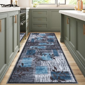 COZONY Pearl Velvet Washable Carpet, Non-Slip Folding Rug with TPR Backing for Bedroom Living Room Kitchen - 1 of 4